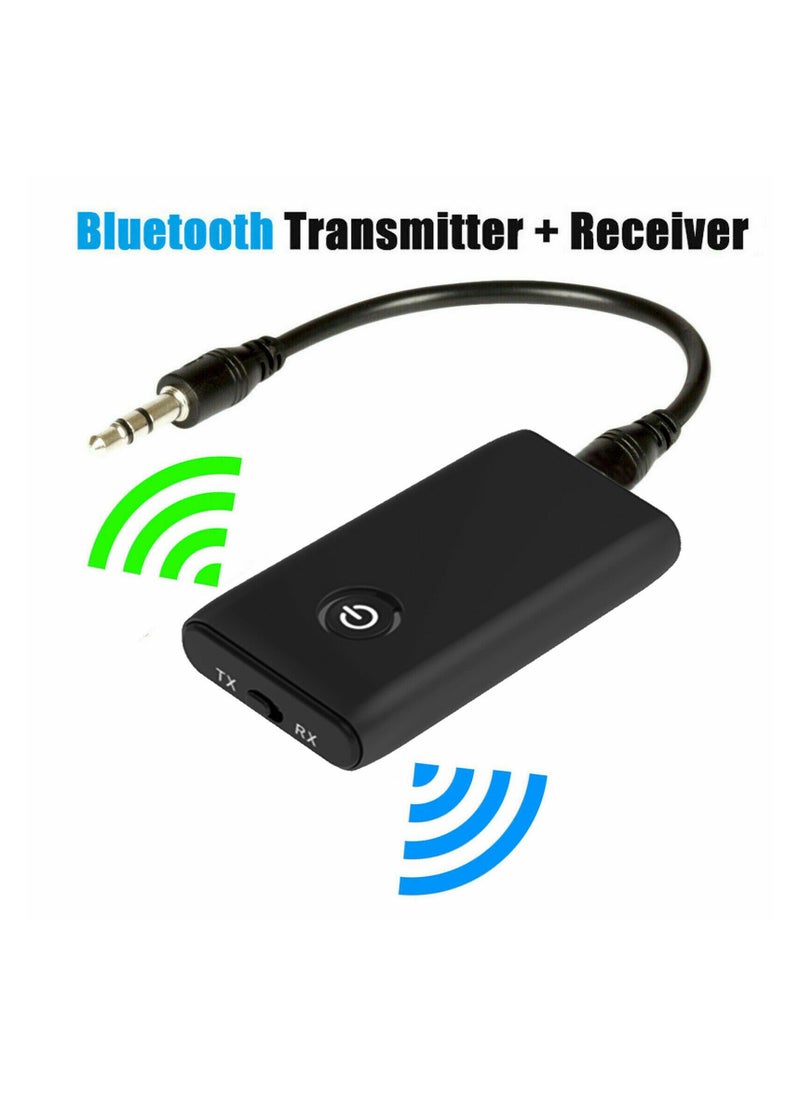 Captaintech Bluetooth 5.0 Adapter - Transmitter & Receiver with 3.5mm Audio, AptX Low Latency, Dual Link for TV/PC/Car/Home Sound System  - Image 2