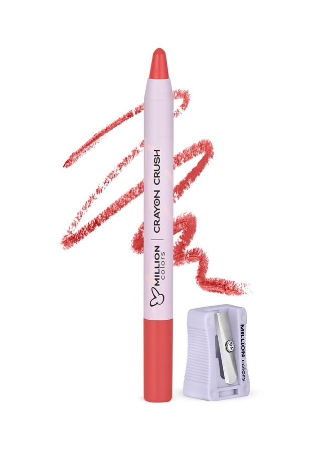 Million Colors Lip Crayon Lipstick | 8H Long-Lasting Matte | Hydrating & Lightweight | Highly Pigmented | Smudge-Proof & Transfer-Proof | Hyaluronic Acid & Shea Butter (Caramel 06, 3g) - Image 1