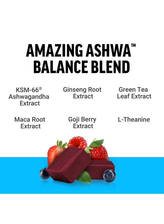 Force Factor Amazing Ashwa for Stress Relief, Memory, Focus, and Immune Support Health, Ashwaganda Supplement with KSM-66 Ashwagandha for Stress, 60 Soft Chews  - Image 3