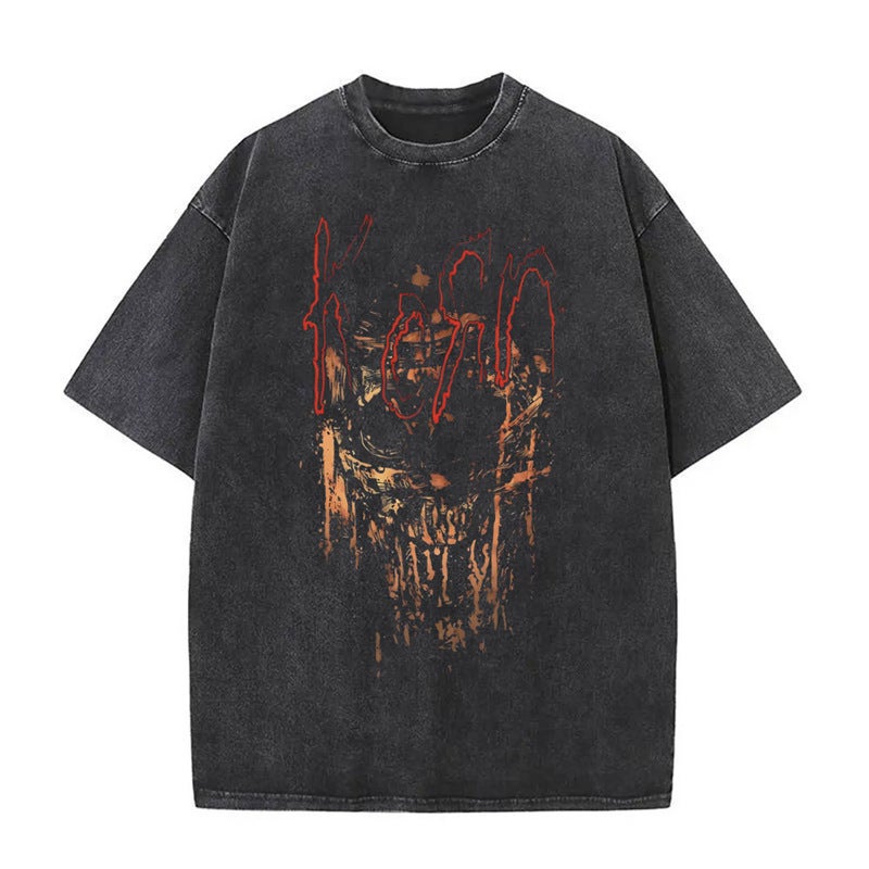 Washedmusicrockskmetalbandtvintagekornshirt-Serpent - Image 3