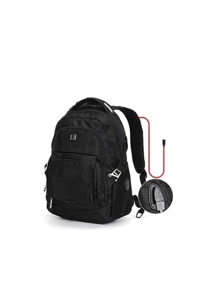 Generic - Backpack For Laptop 16 Inch Black From SUISSEWIN - Image 1