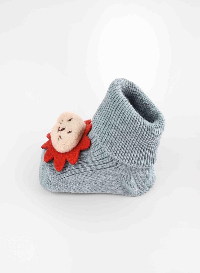 Kicks & Crawl Baby Boys & Baby Girls Anti-skid/slip Safari Pals Socks (Pack of 2) - Image 5