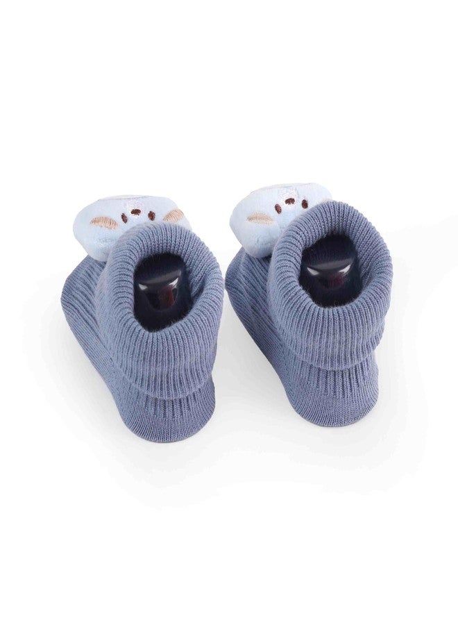 Kicks & Crawl Baby Boys & Baby Girls Anti-skid/slip Safari Pals Socks (Pack of 2) - Image 4