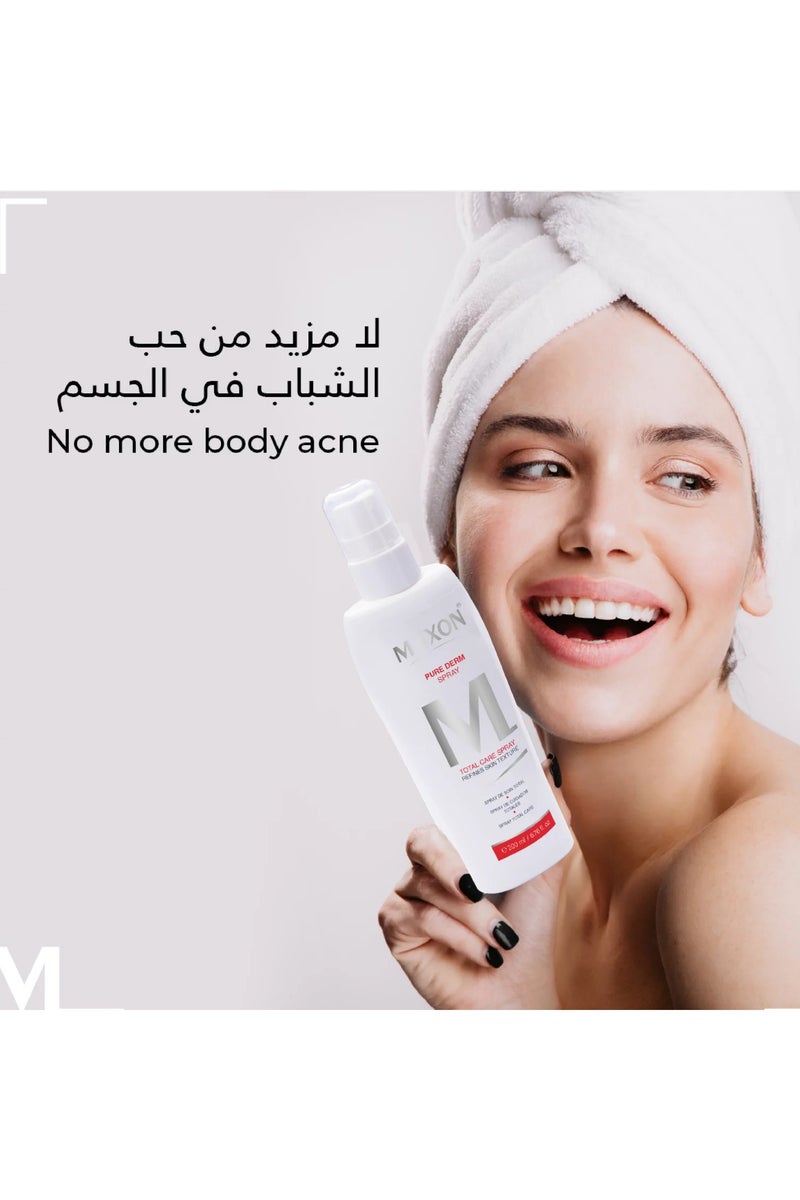MAX-ON Pure Derm Spray â Refreshing Acne Care Mist | Controls Oil, Soothes Irritation & Prevents Breakouts â 200ml - Image 3