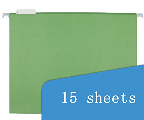 Oterri Hanging File Folders, A4 Size with 5 Elegant Colors to Choose, 1/5-Cut Adjustable Tab,15pcs Per Box - Image 3