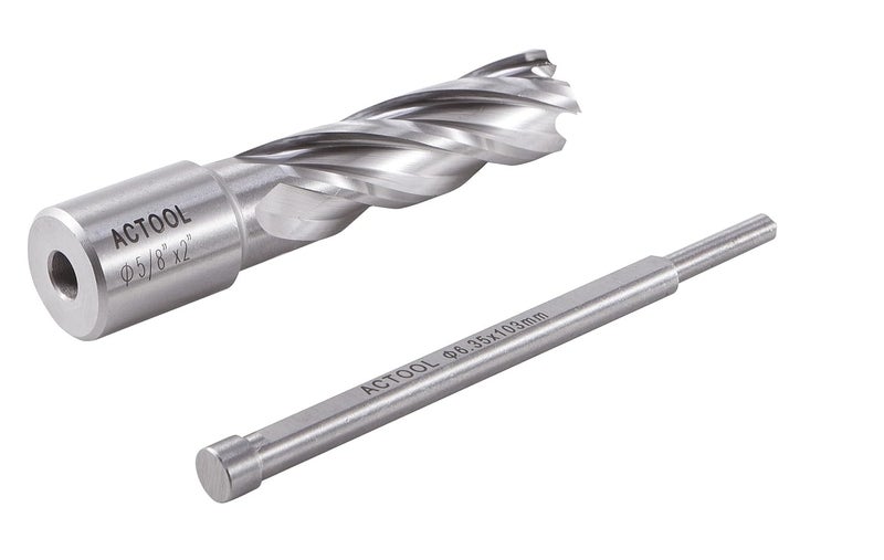 ACTOOL 5/8" Diameter × 2" Depth of Cut HSS ANNULAR Cutter with 3/4'' Weldon Shank - Image 3