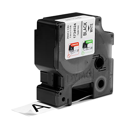 DYMO Industrial Labels 1 Flex Nylon Black on White 1734524 - Image 3