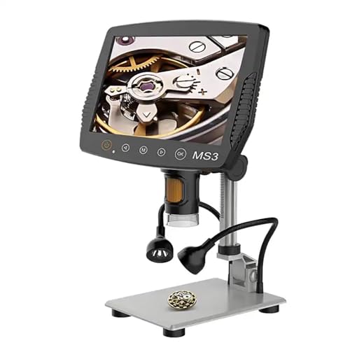 ETZIN 9 LCD Digital micrscope 1500X Magnification Coin Microscope with 16MP Camera, Micro Soldering for Adults Wired Remote, Compatible with Windows/Mac OS (EPL-1122IM) - Image 1