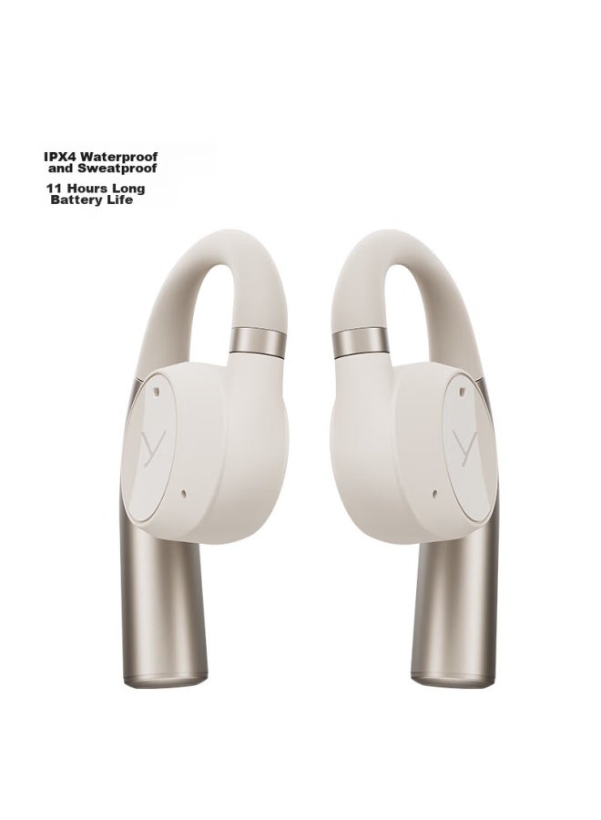 Beyer Dynamic Beyerdynamic Frio 200 Wireless Bluetooth Open-ear Headphones, Ows Ear-hook Style, Verio 200 Sports Running Long Battery Life, Comfortable To Wear, Cream White - Image 4