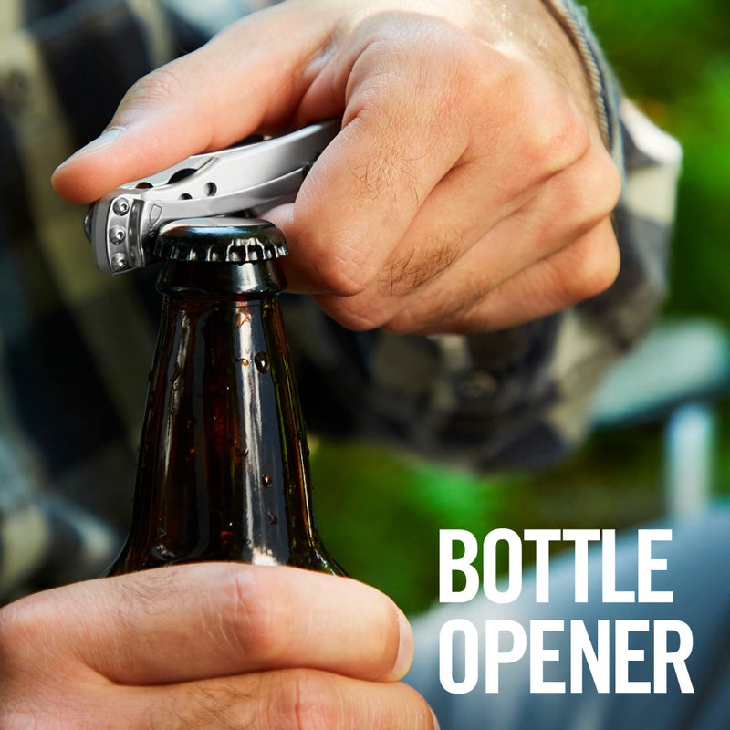 LEATHERMAN, Skeletool KBX Pocket Multitool with Knife and Bottle Opener, Stainless Steel - Image 3