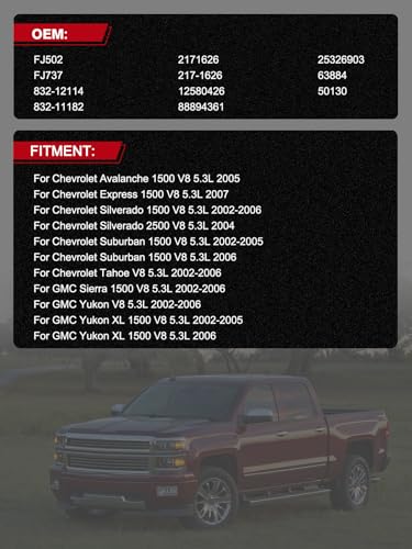 TAUTOY FJ502 Upgraded Fuel Injector 8PCS 53L Only For 20062007 Chevrolet Avalanche 1500Express 1500Silverado 1500 2500 Suburban 1500TahoeFor GMC Yukon XL 1500FJ737 12580426 - Image 3