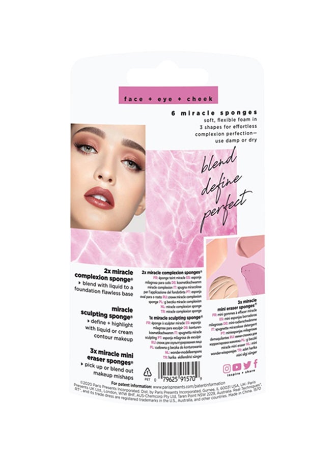 REAL TECHNIQUES Pack Of 6 Miracle Complexion Sponge Multicolour - Image 3