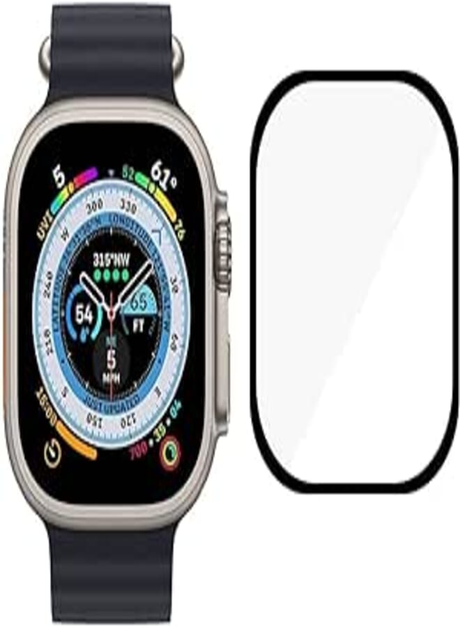 Compatible for Apple Watch Series 8 Ultra 49mm Screen Protector Film, Full Coverage Easy Installation Bubble-Free Screen Protector for iWatch Series 8 Ultra (Apple Watch Ultra 49mm)