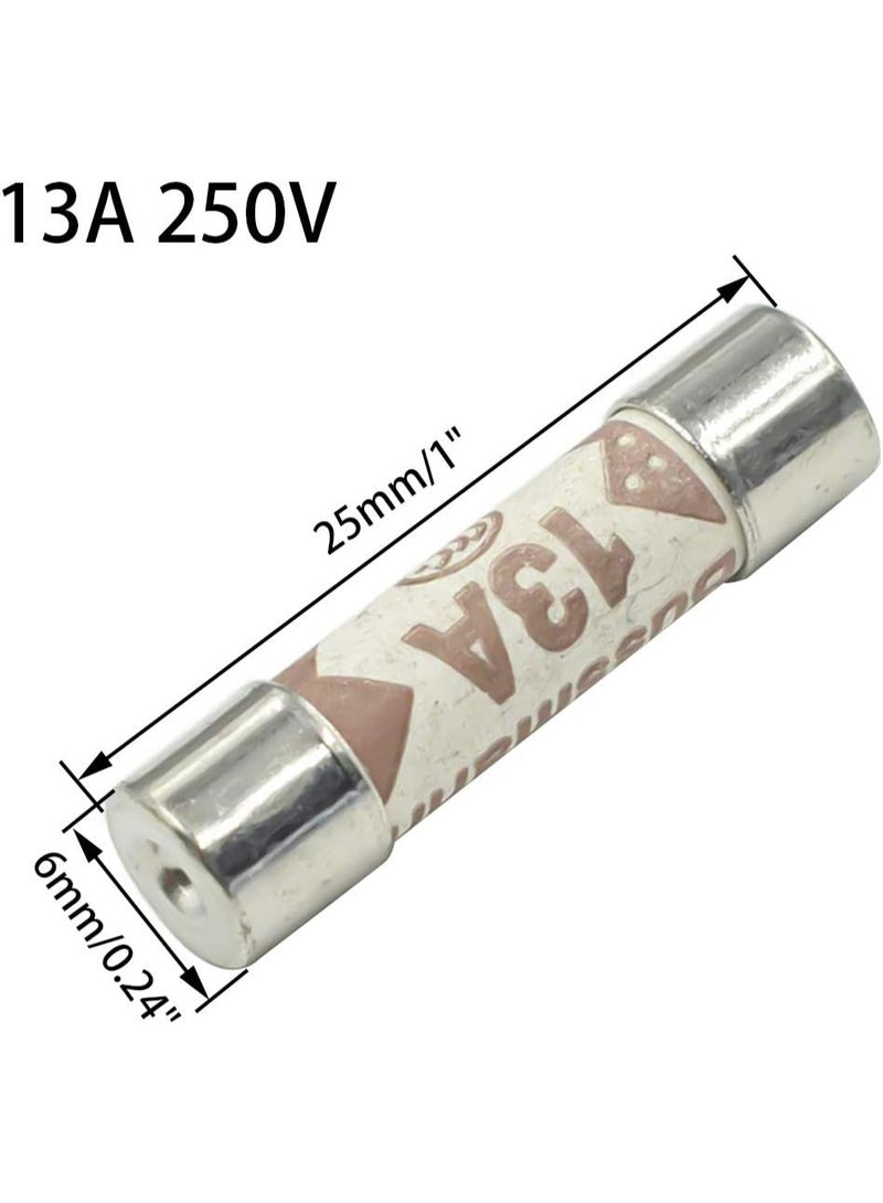(Pack of 50)13A Ceramic Cartridge Fuse – High Quality Electrical Safety Fuse - Image 2