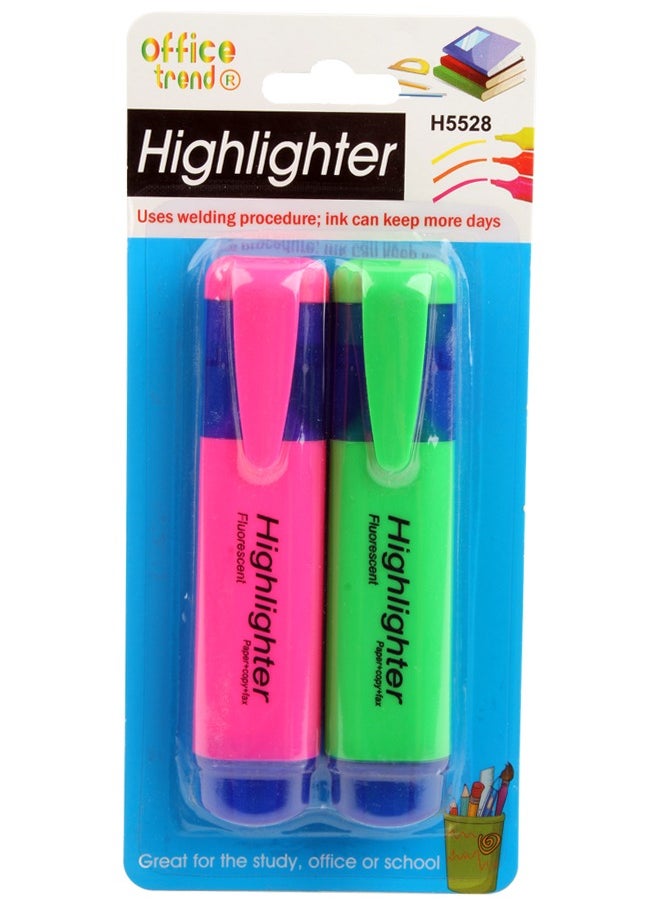 PATIKIL Fluorescent Pens Set of 2 Pink and Green 4mm - Patikil H5528 