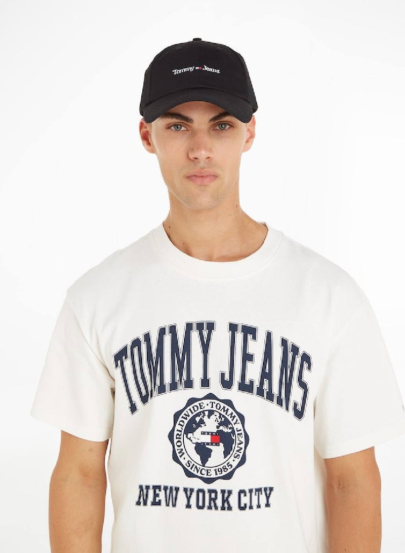 TOMMY JEANS Organic Cotton Logo Baseball Cap - Image 1