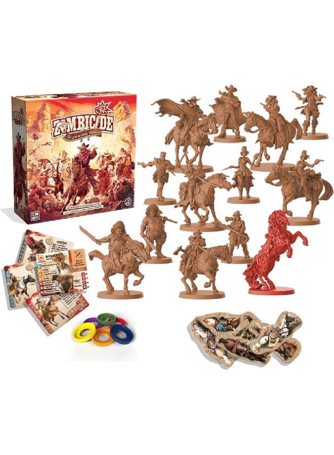 CMON Zombicide Running Wild Expansion - Ride or Die in The Undead West! Cooperative Strategy Game with Tabletop Miniatures, Ages 14+, 1-6 Players, 45-60 Min Playtime, Made by CMON - Image 2