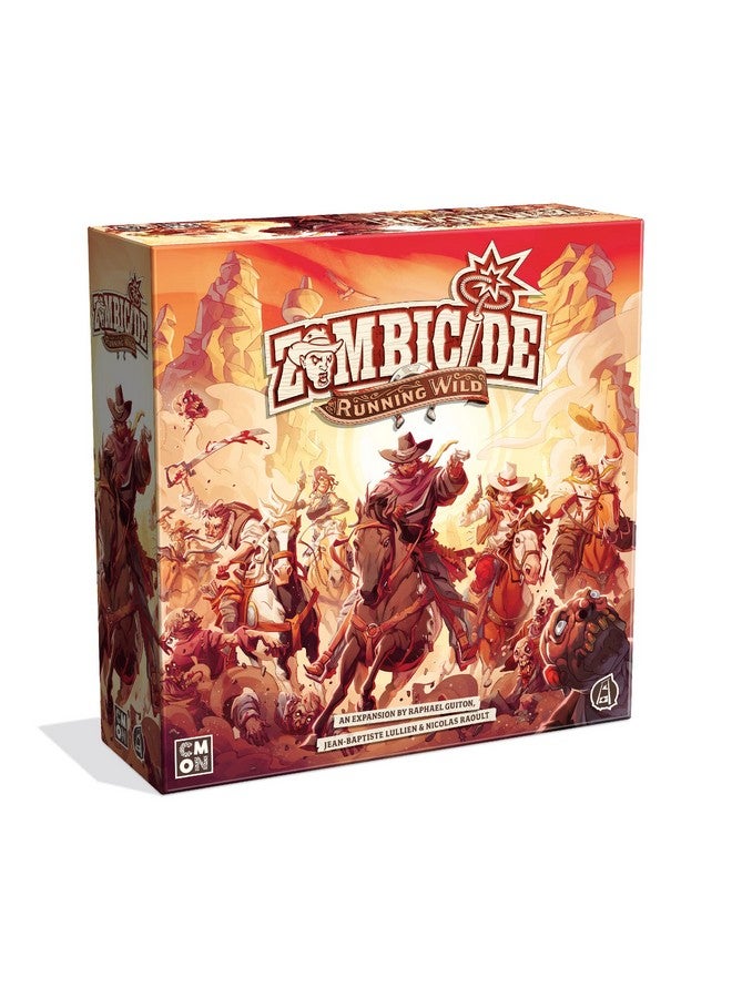 CMON Zombicide Running Wild Expansion - Ride or Die in The Undead West! Cooperative Strategy Game with Tabletop Miniatures, Ages 14+, 1-6 Players, 45-60 Min Playtime, Made by CMON - Image 1