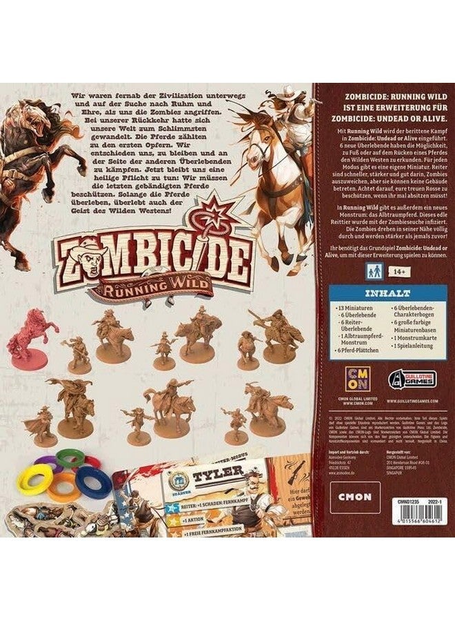 CMON Zombicide Running Wild Expansion - Ride or Die in The Undead West! Cooperative Strategy Game with Tabletop Miniatures, Ages 14+, 1-6 Players, 45-60 Min Playtime, Made by CMON - Image 3