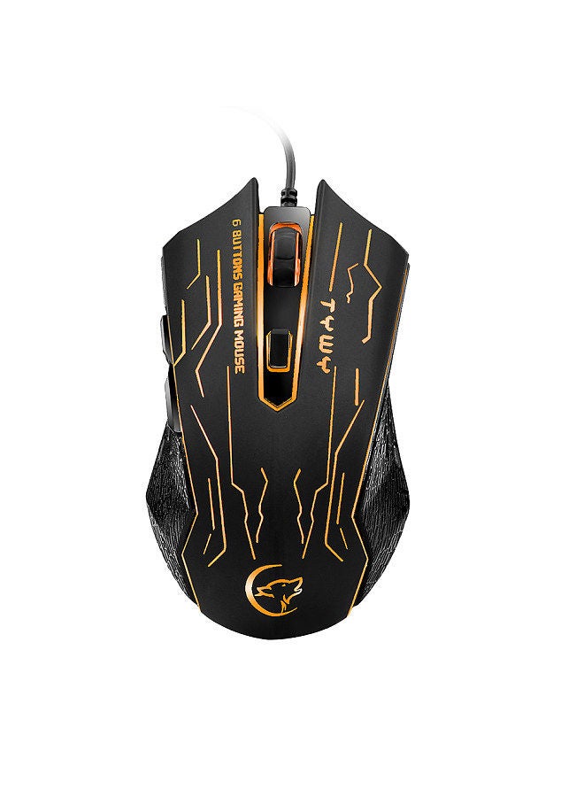 G820 Wired Gaming Mouse 7 Color Backlight 6 Button LED 3200 Optical DPI Computer Mouse Gamer Mouse