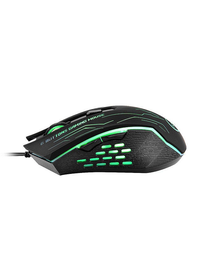 G820 Wired Gaming Mouse 7 Color Backlight 6 Button LED 3200 Optical DPI Computer Mouse Gamer Mouse