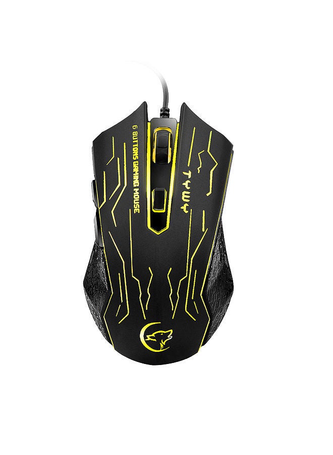 G820 Wired Gaming Mouse 7 Color Backlight 6 Button LED 3200 Optical DPI Computer Mouse Gamer Mouse