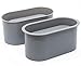 catin Silicone Planter Mold for Cement Oval Concrete Mold and Form for Flower Pot Candle Vessel DIY - Image 3