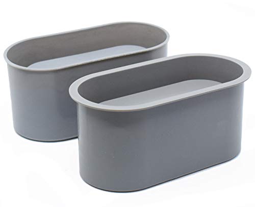 catin Silicone Planter Mold for Cement Oval Concrete Mold and Form for Flower Pot Candle Vessel DIY - Image 1