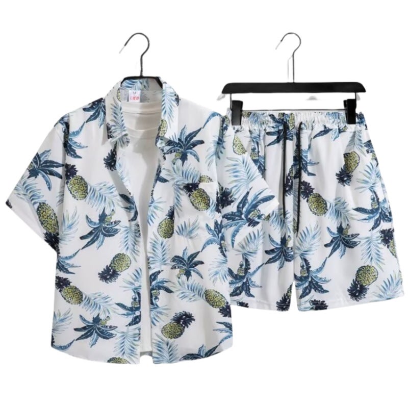 2025 Fashion Men'S Summer Short-Sleeved T-Shirt Basketball Jersey Casual Trendy Shorts Two-Piece Set Korean Style Trendy - Image 3