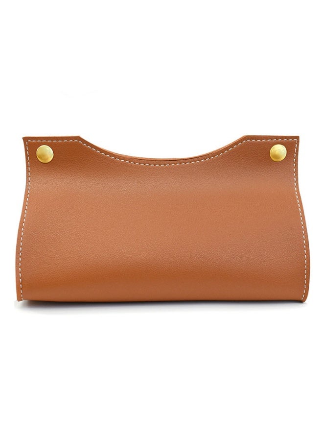 حامل علبة مناديل ورقية من جلد البولي يوريثان علبة مناديل ورقية للحمام غرفة المعيشة المنزلية، غرفة النوم، المطبخ - Image 3