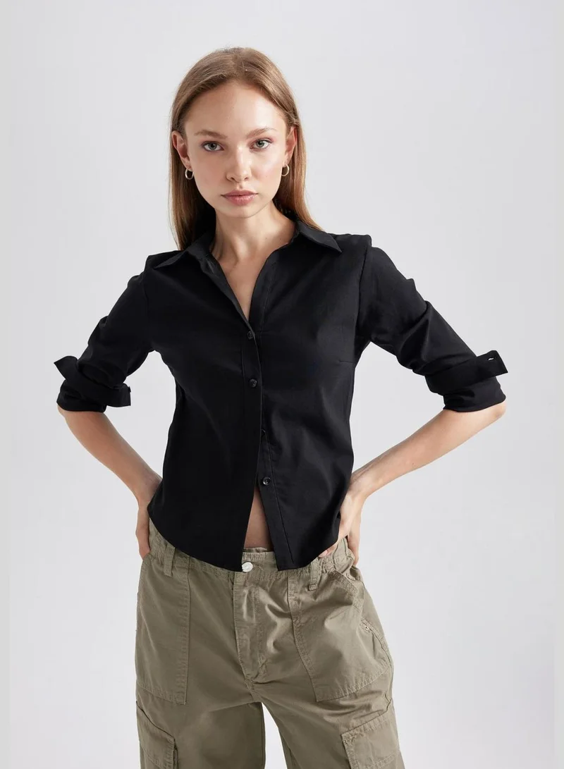 DeFacto Woman Woven Long Sleeve Shirt