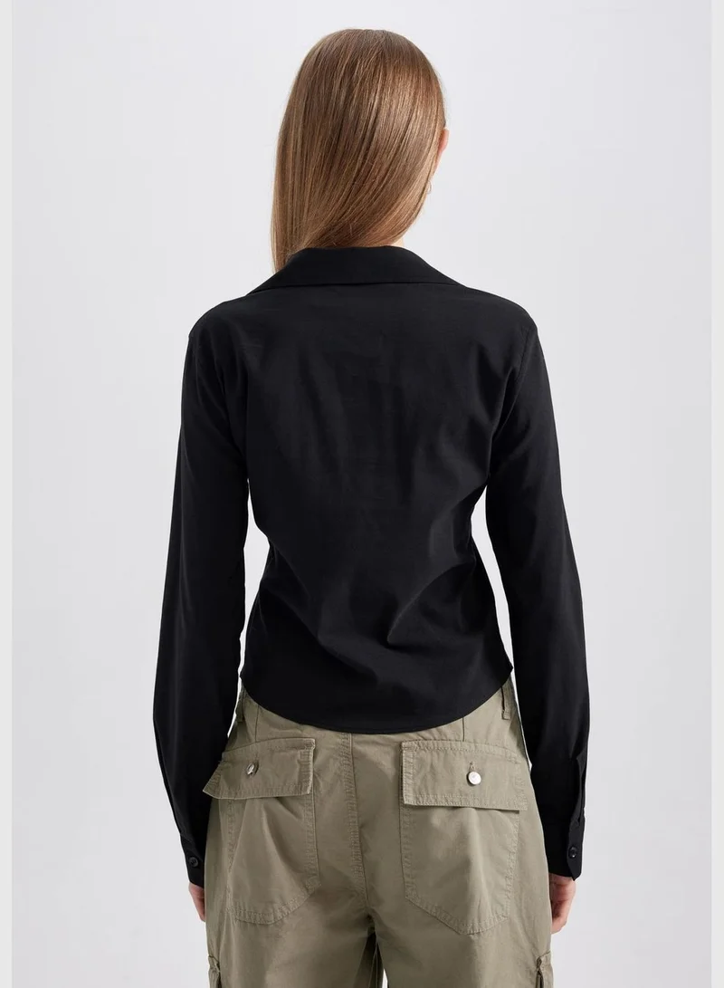 DeFacto Woman Woven Long Sleeve Shirt