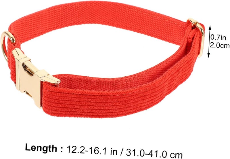 Adjustable Cloth Pet Collar with Metal Buckle Stylish Neck Chain for Dogs and Cats for All Occasions and Events Unique Design for Easy Identification - Image 2