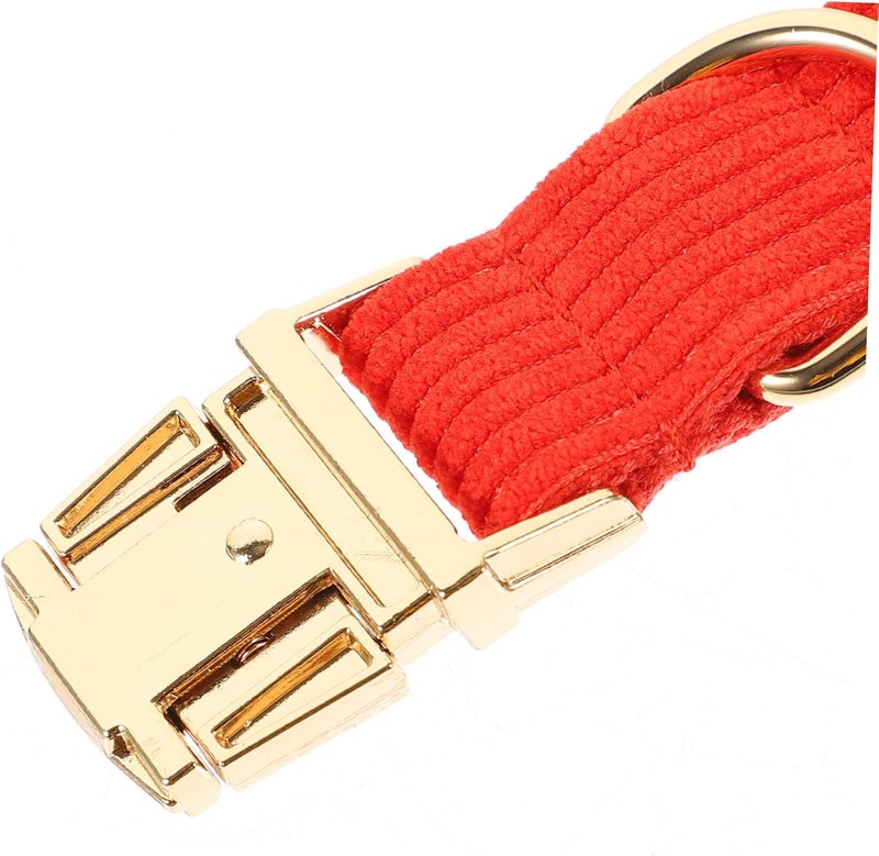 Adjustable Cloth Pet Collar with Metal Buckle Stylish Neck Chain for Dogs and Cats for All Occasions and Events Unique Design for Easy Identification - Image 4