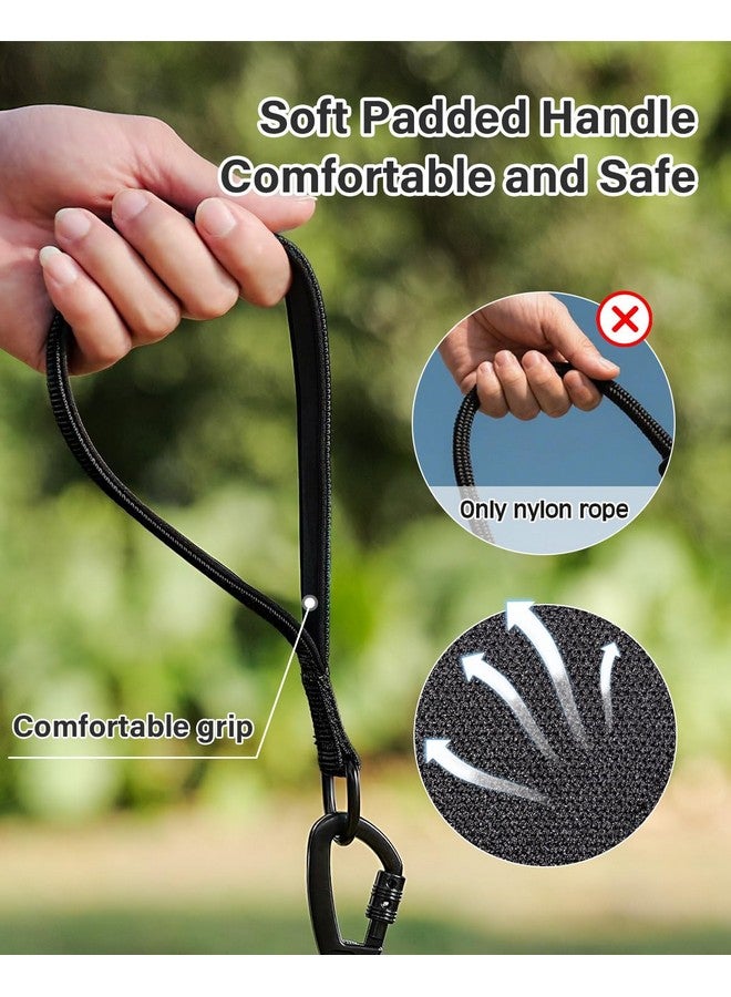 Joytale Joytale Long Leash for Dogs, Training Leash with Removable Padded Handle, Double Hook, 15FT/30FT/50FT/65FT Dog Obedience Recall Training Agility Lead for Play, Camping, Backyard Tie Out, Black, 15FT  - Image 3