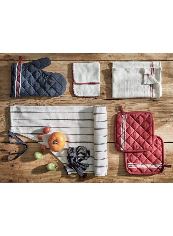 Tea towel, red, 45x60 cm  - Image 3