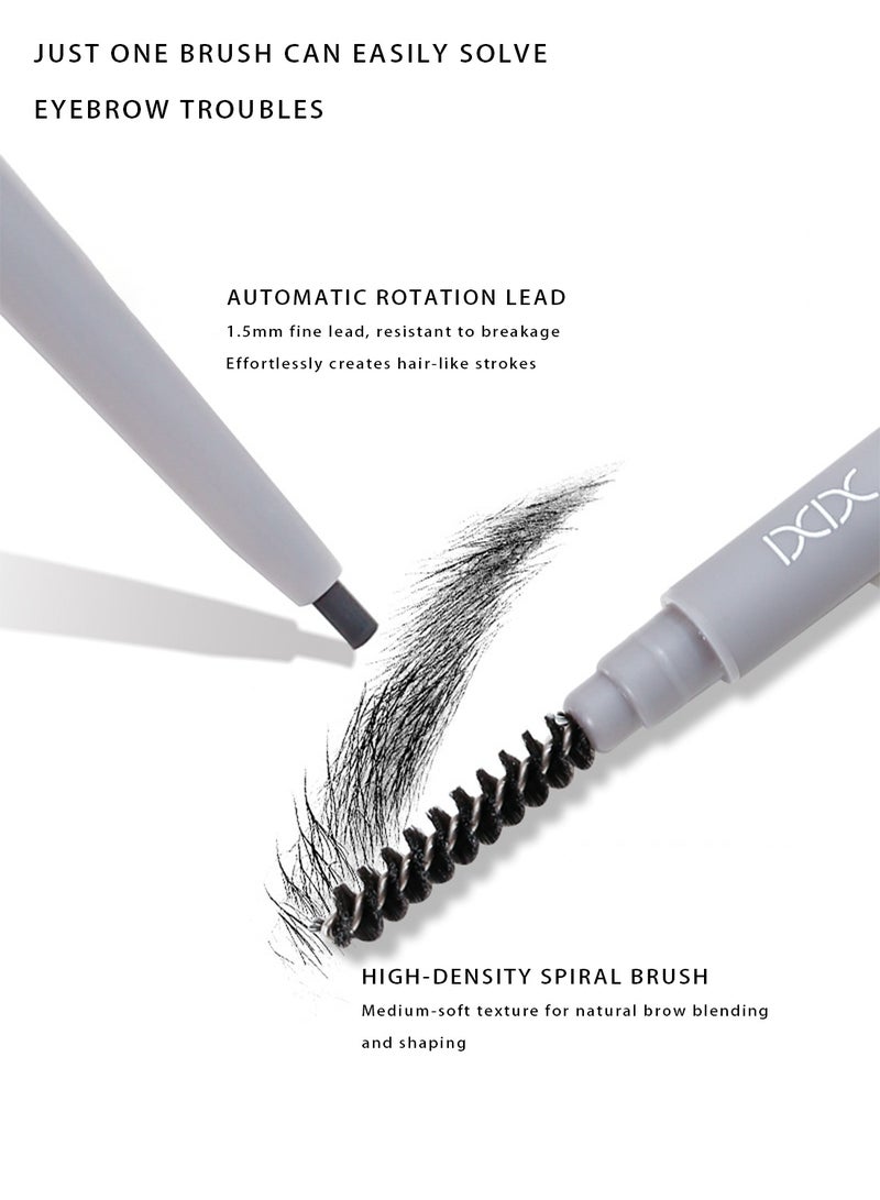 اكس اي اكس اي قلم الحواجب ثلاثي الأبعاد ذو ملمس مخملي - لتصميم حواجب طبيعية بسهولة - Image 2