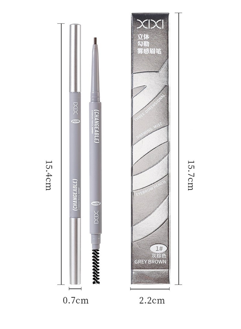 اكس اي اكس اي قلم الحواجب ثلاثي الأبعاد ذو ملمس مخملي - لتصميم حواجب طبيعية بسهولة - Image 5