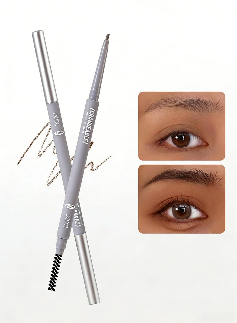 اكس اي اكس اي قلم الحواجب ثلاثي الأبعاد ذو ملمس مخملي - لتصميم حواجب طبيعية بسهولة - Image 1