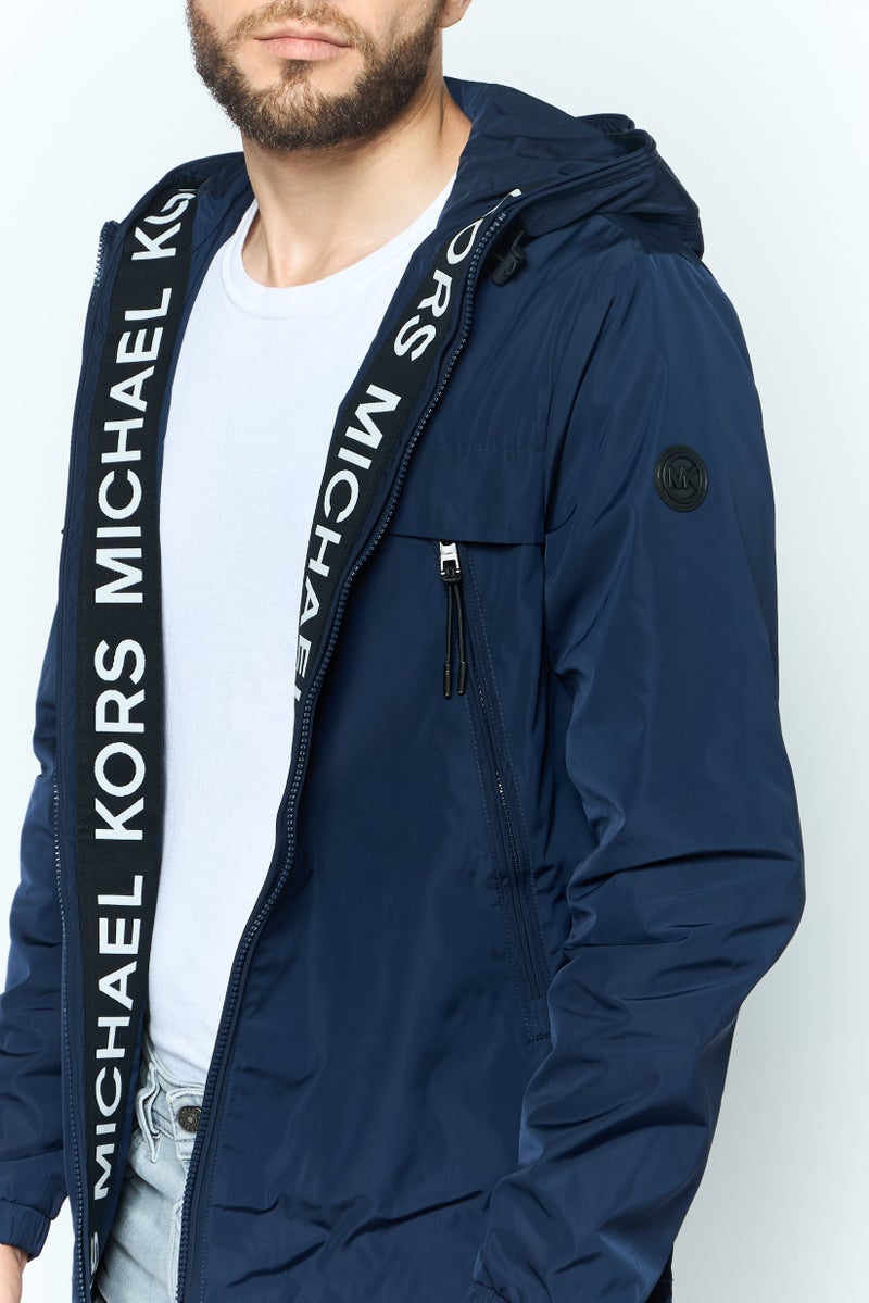 Michael Kors جاكيت واقي من الرياح للرجال، أزرق داكن - Image 3