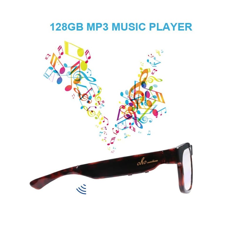 OhO sunshine OhO Sunshnen Smart Glasses,128G MP3 Bluetooth Sunglasses with Open Ear Speaker,Indoor &Outdoor Sports,Transitional Bluelight Blocking Lens,Unisex - Image 3