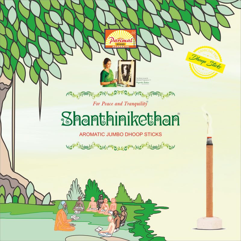Parimal Shantinikethan Jumbo Dhoop Sticks | Pack of 12-25 Grams X 12 = 300 G | Aromatic Jumbo Dhoop Sticks | - Image 5