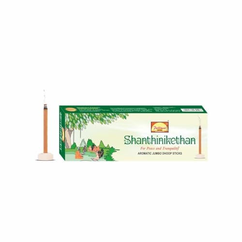 Parimal Shantinikethan Jumbo Dhoop Sticks | Pack of 12-25 Grams X 12 = 300 G | Aromatic Jumbo Dhoop Sticks | - Image 1