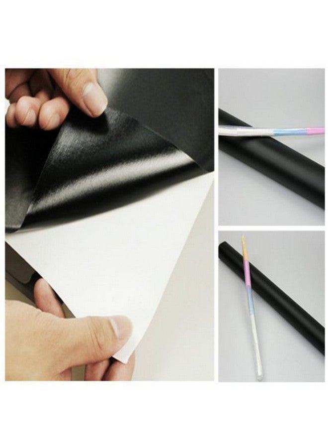 House of Quirk Black Board Vinyl Wall Sticker Removable Decal Chalkboard (45 X 200 Cm) - Image 3