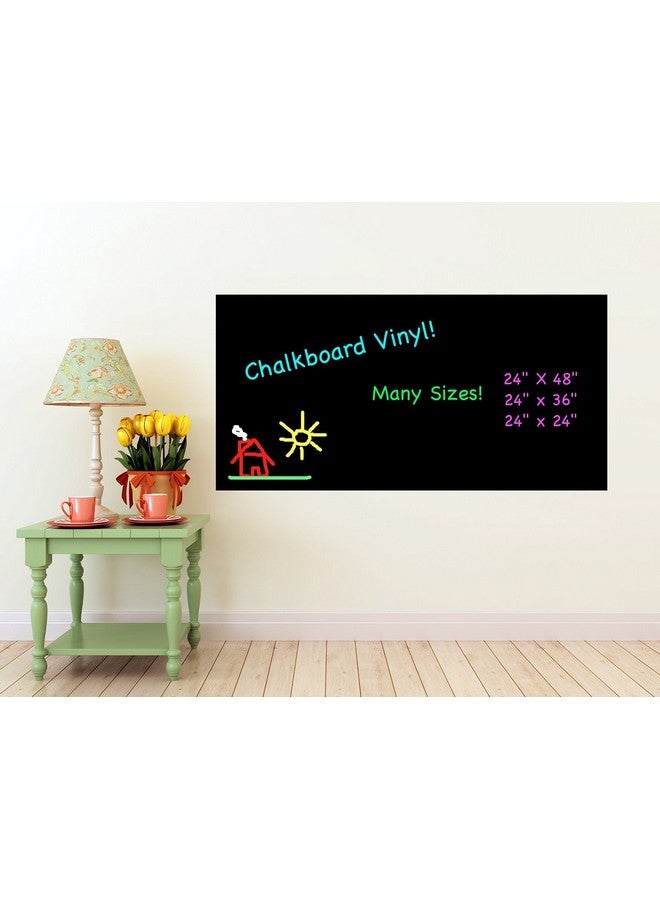 House of Quirk Black Board Vinyl Wall Sticker Removable Decal Chalkboard (45 X 200 Cm) - Image 2