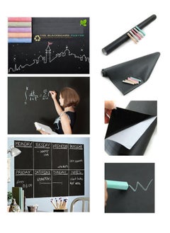 HOUSE OF QUIRK House of Quirk Black Board Vinyl Wall Sticker Removable Decal Chalkboard (45 X 200 Cm)  - Image 1