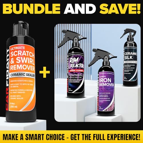 Carfidant Scratch Repair and Swirl Remover - Car Paint Scratch Remover & Restorer Kit with Buffer Pad - Polishing & Waxing Kits - Compound for Vehicles Paint Repair - 8.4 fl. Oz. - Image 4