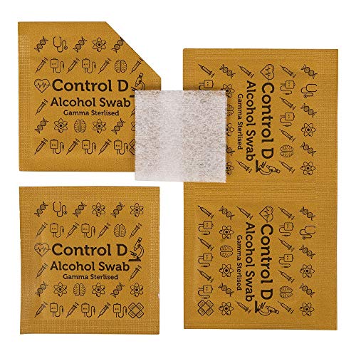 Control D 100 Sterile Alcohol Swabs Antiseptic Prep Wipes Pads - Image 5