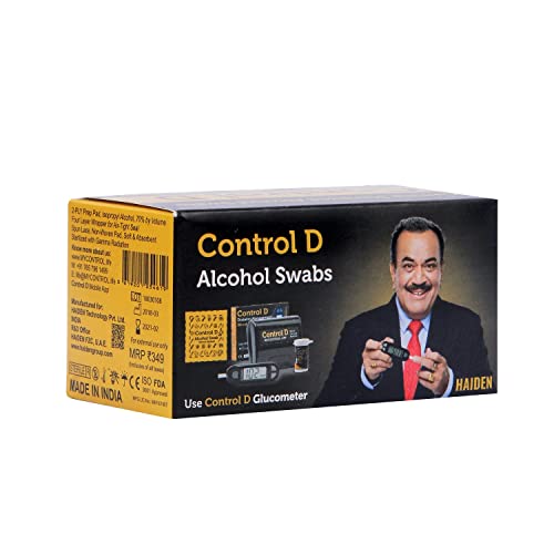 Control D 100 Sterile Alcohol Swabs Antiseptic Prep Wipes Pads - Image 1