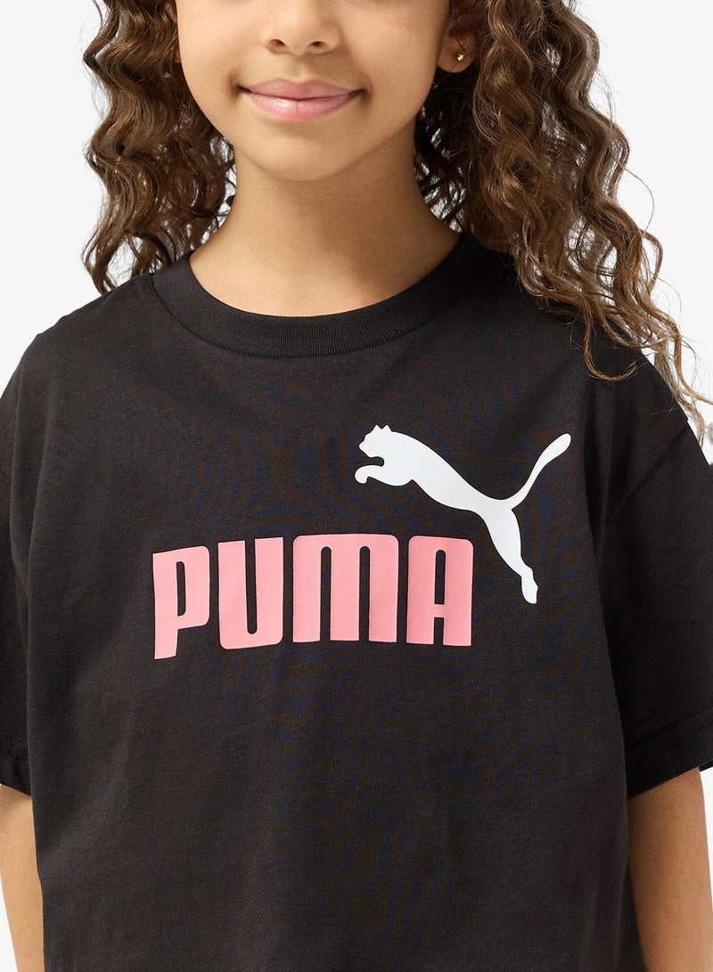 PUMA Youth Essential 2 Color No.1 Logo T-Shirt - Image 3